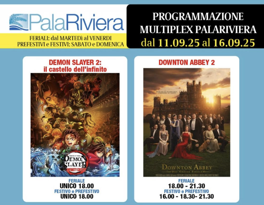 Palariviera, i film della settimana