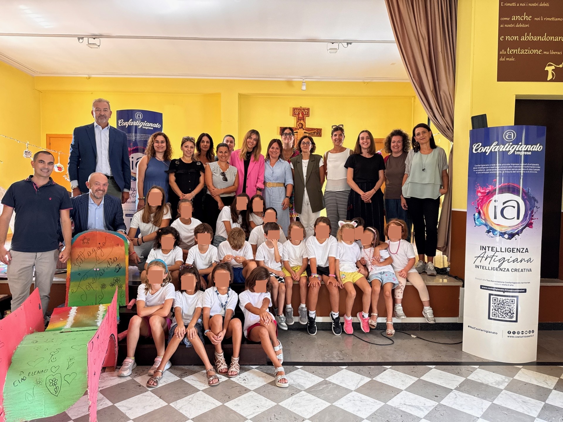 Festa finale con i manufatti dei bimbi per il Summer Camp del Sistema Confartigianato