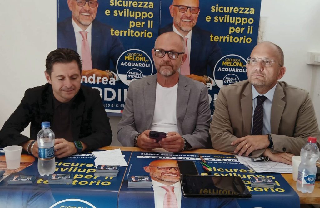 Andrea Cardilli candidato al Consiglio regionale: «Proseguire il lavoro di Acquaroli per il Sud delle Marche» <span> (Video e foto)