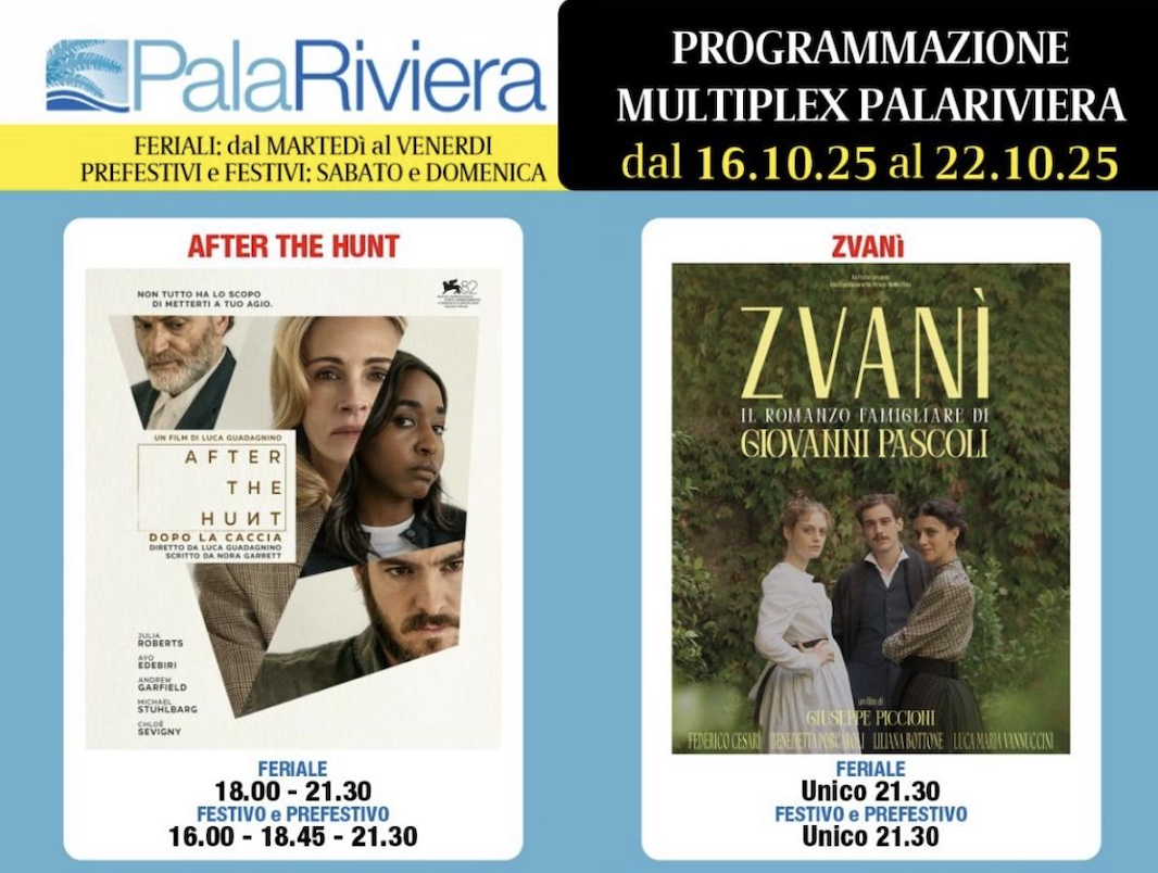 Palariviera, i film della settimana