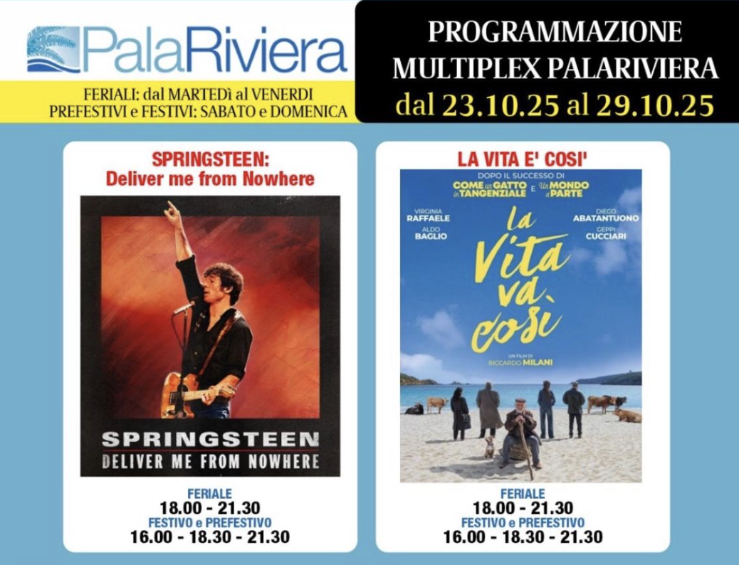 Palariviera, i film della settimana