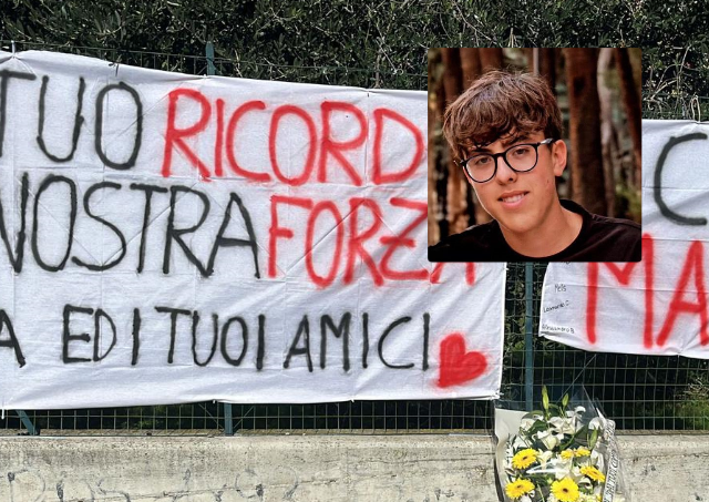 “Il tuo ricordo, la nostra forza”: l’omaggio dei compagni dell’Ulpiani a Mattia Martoni
