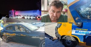 <span>Il camionista bloccato dai banditi in A14:</span> «Mi<br> hanno detto: “Vai di traverso e non rompere”»