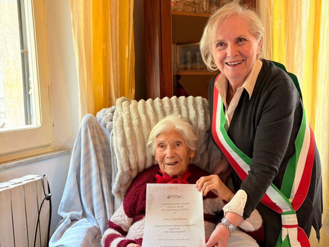 Irma Marchionni compie 100 anni