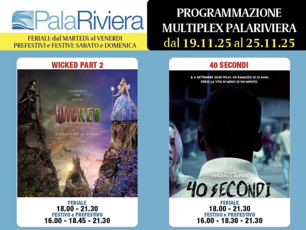 Palariviera, i film della settimana