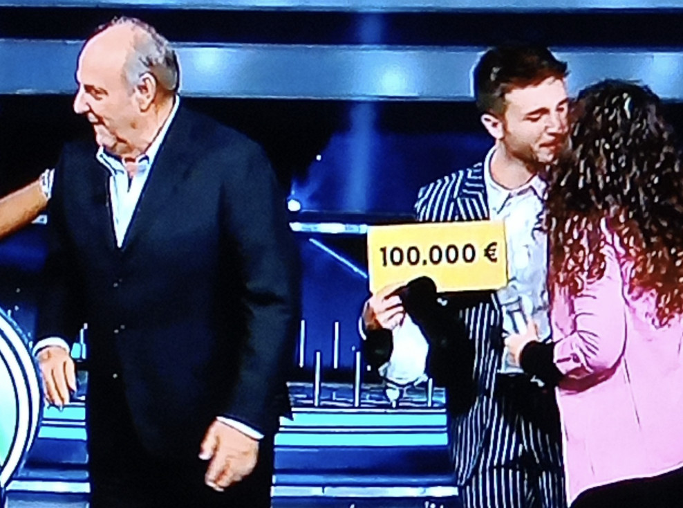 Riccardo sbanca Mediaset: <br> vince la Grande Panda e 100mila euro <br> alla sua seconda Ruota della fortuna