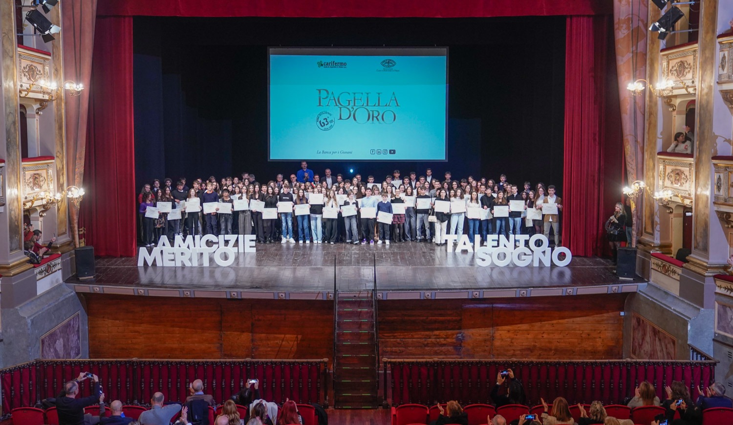 Pagella d’oro Carifermo, ecco tutti i premiati della 63esima edizione. Guest star Matteo Piano