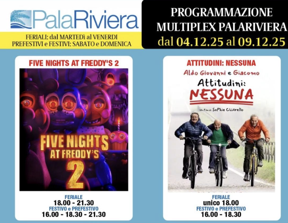 Palariviera, i film della settimana | Cronache Picene