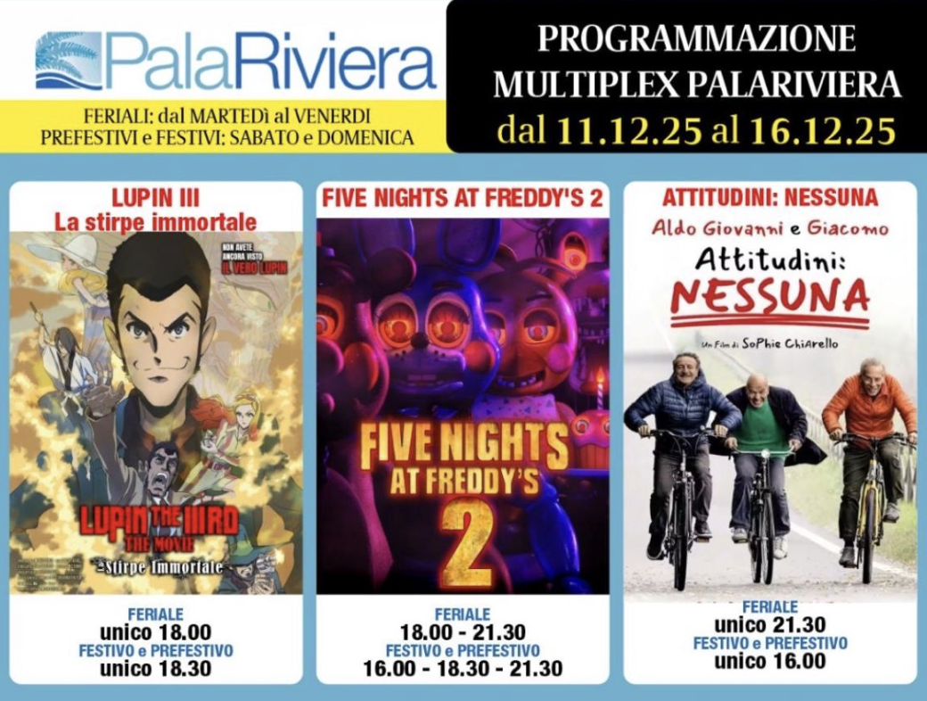 Palariviera, i film della settimana | Cronache Picene