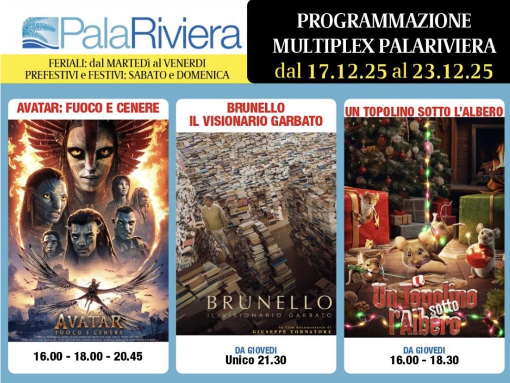 Palariviera, i film della settimana