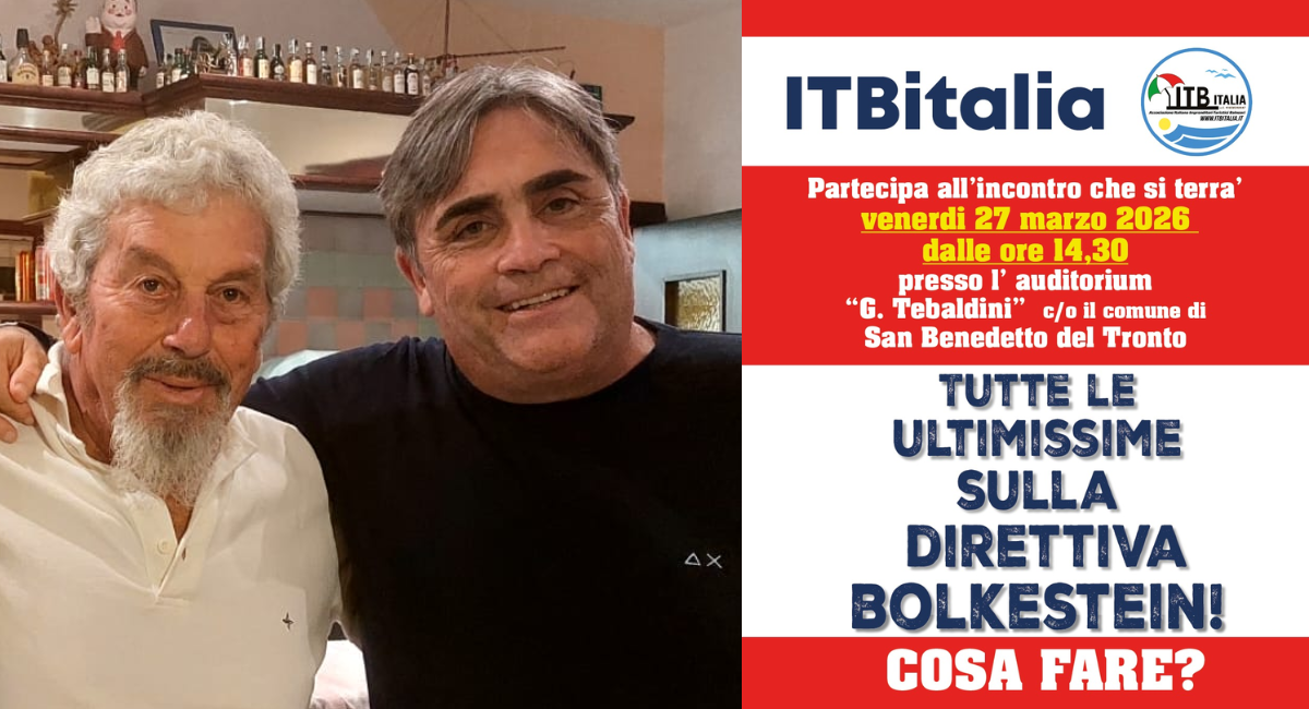 Bolkestein, Itb alla battaglia con l’avvocato De Michele: «Difendiamo il lavoro e le famiglie»