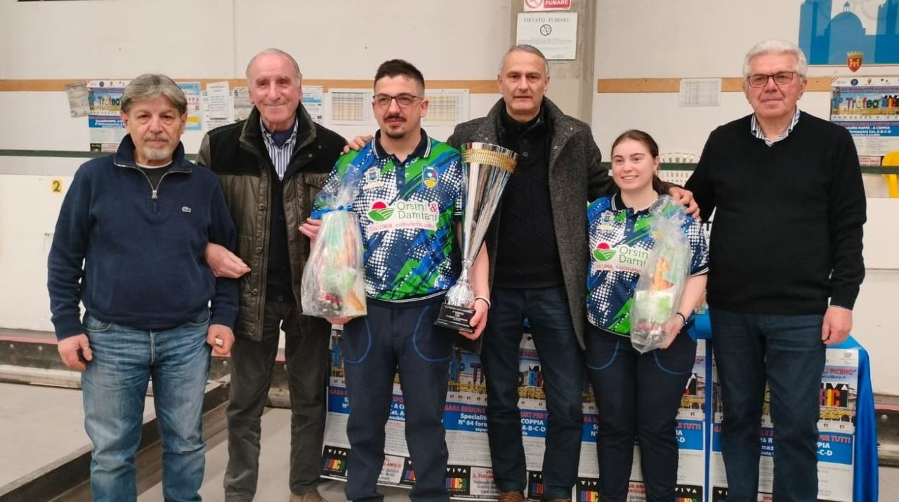 Bocce, Matteo Ciotti e Kety Crescenzi trionfano alla prima edizione del trofeo Viva Brico 