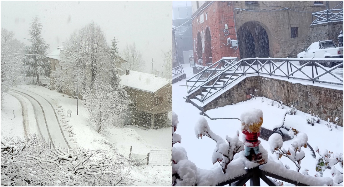 Altro che primavera: neve nell’entroterra e allerta meteo gialla fino alla costa