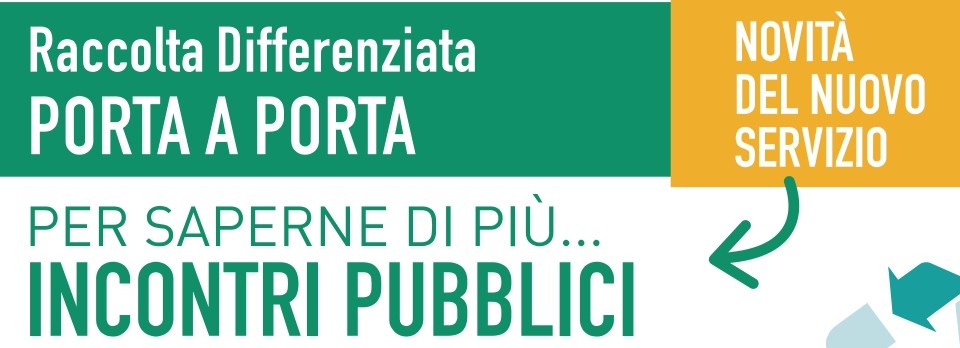 Nuova raccolta differenziata, al via gli incontri nei quartieri