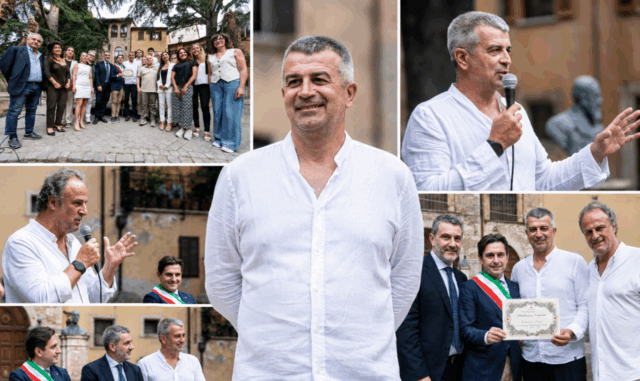 Tomei cittadino onorario di Ascoli: «Un grande onore, cercherò di ripagare la fiducia della città» <span> (Video e foto) </span>
