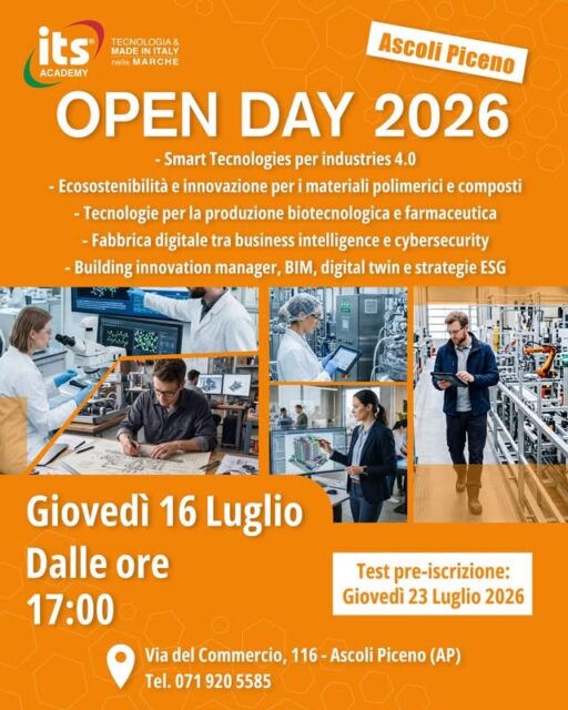 Its Academy “Tecnologia & Made in Italy”, l’open day dedicato alla formazione che porta al lavoro