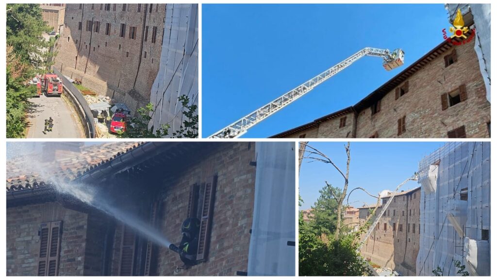 Fiamme nel tetto del monastero, Vigili del fuoco in azione: evacuate le religiose presenti nell’edificio