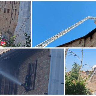 Fiamme nel tetto del monastero, Vigili del fuoco in azione: evacuate le religiose presenti nell’edificio
