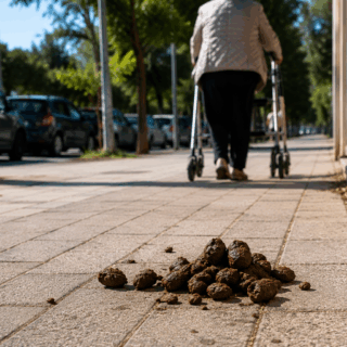 Marciapiedi invasi dalle deiezioni canine: «Un’anziana disabile non riusciva a passare»