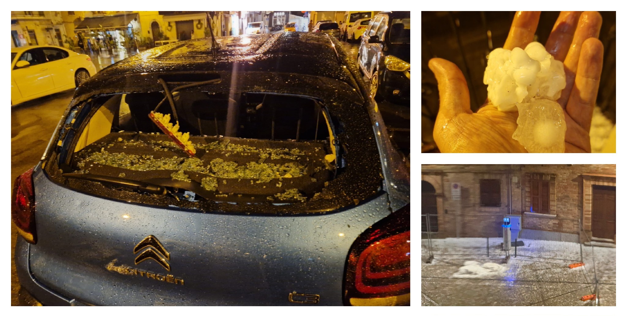Grandine come proiettili, Riviera devastata dal maltempo: auto e vetri distrutti, blackout e decine di interventi