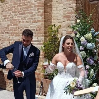 Davide Quaresima e Alessia Martoni oggi sposi: il fotografo dell’Arengo questa volta davanti all’obiettivo