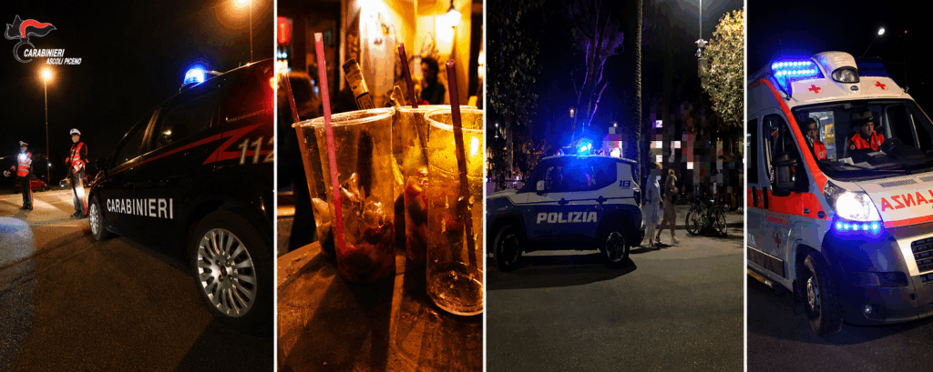 Ferragosto si apre con un “bollettino di guerra”: oltre 30 interventi per intossicazione da alcol sulla costa picena e fermana