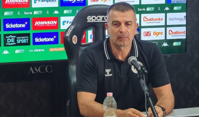 Ascoli-Carrarese, Tomei: «Compiuto un altro step di crescita, chi è entrato ha fatto bene»