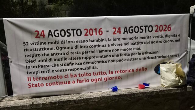 Pescara del Tronto, la notte della memoria: dieci anni dopo il sisma tra dolore e speranza