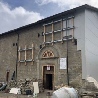 Sisma, in corso i lavori sulla chiesa di San Michele Arcangelo