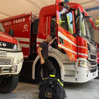 Anche i pompieri del Piceno in prima linea contro gli incendi in Puglia