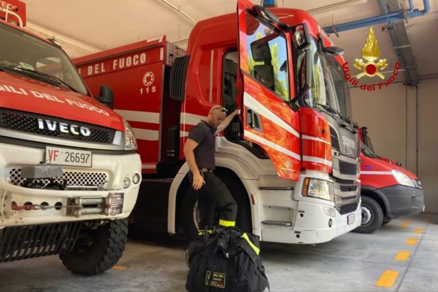 Anche i pompieri del Piceno in prima linea contro gli incendi in Puglia