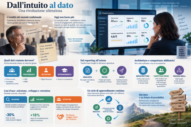 HR data-driven: come i dati stanno cambiando selezione, formazione e retention