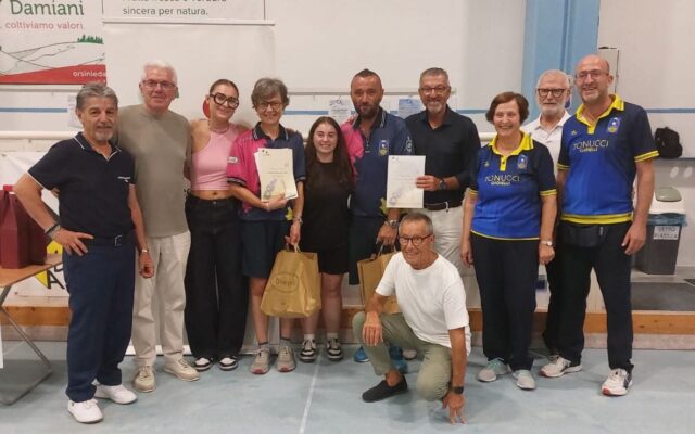 Bocce, alla Salaria assegnato il titolo marchigiano di coppia mista