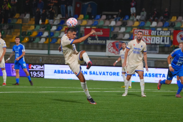 Pianese-Samb 1-1, dopo il gol di Sgarbi partita difensiva, Camigliano espulso con rigore