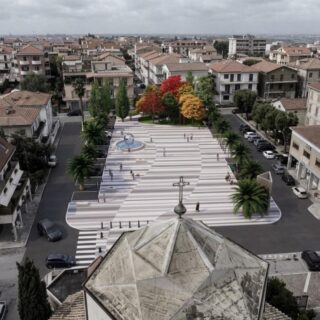Restyling di Piazza Cristo Re: i particolari dell’ipotesi, dalla sfera d’acciaio al monumento a Cesare