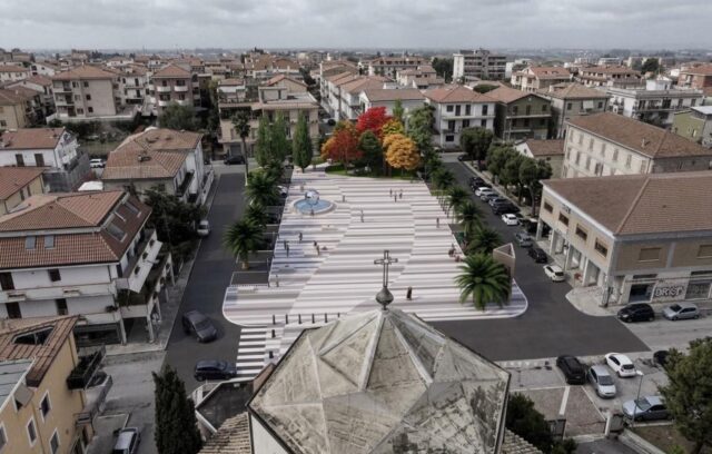 Restyling di Piazza Cristo Re: i particolari dell’ipotesi, dalla sfera d’acciaio al monumento a Cesare Restyling di Piazza Cristo Re: i particolari dell’ipotesi, dalla sfera d’acciaio al monumento a Cesare