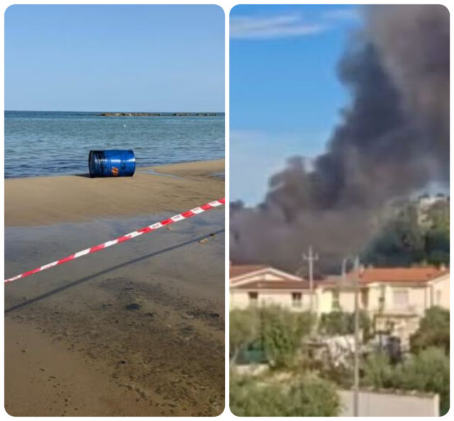 Incendio e sversamento, decisiva la rapidità d’intervento: l’Arpam rassicura