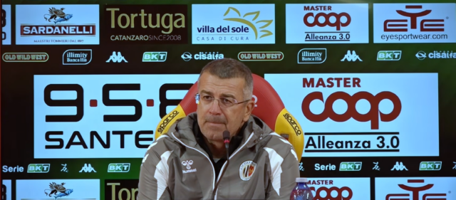 Catanzaro-Ascoli, Tomei non si scompone: «Continuiamo a crescere, altro mattoncino verso la salvezza»