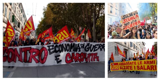 Migliaia in piazza contro il caro vita: alla manifestazione anche tanti dal Piceno